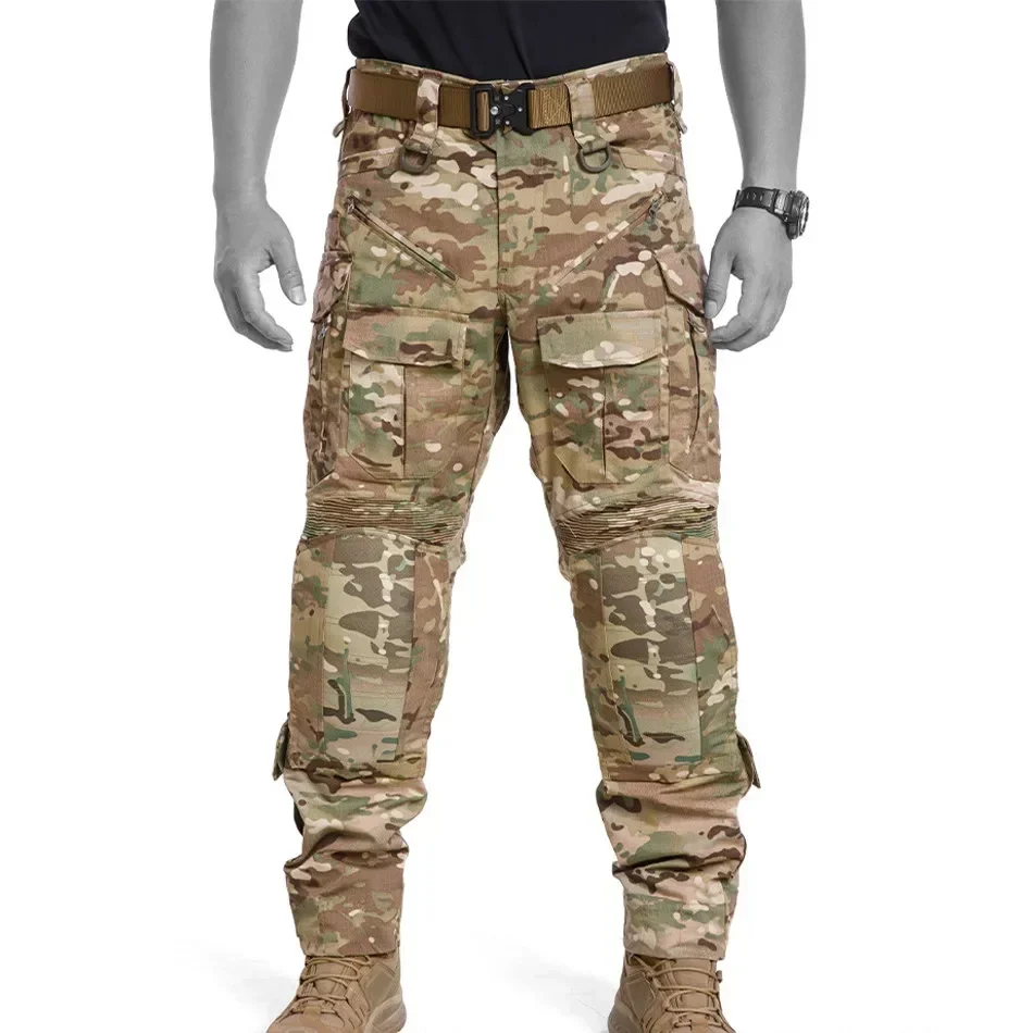 

Multicam G5 Tactical Pants Outdoor Multifunctional Protective Cargo Pants Men's Water-resisting Camping Hunting Camouflage Pants