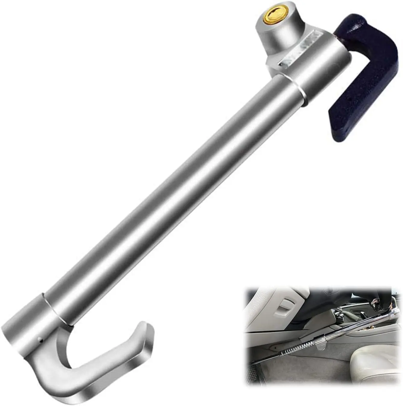 

Замок рулевого колеса, универсальный противоугонный замок педали тормоза для автомобиля, грузовика, внедорожника, фургона