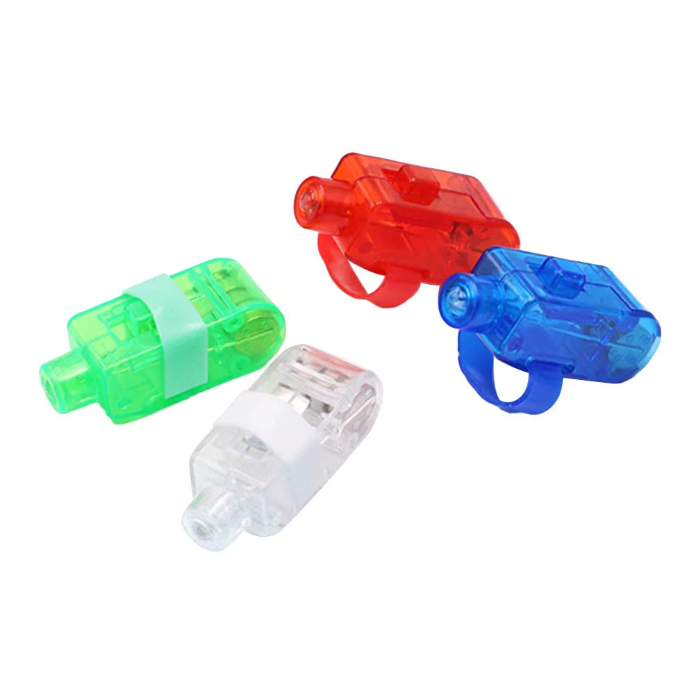 10pcs Plastic Light up Rings LED Finger Lights Toys Party Favors Lights for Kids (Mixed Color) LED rings