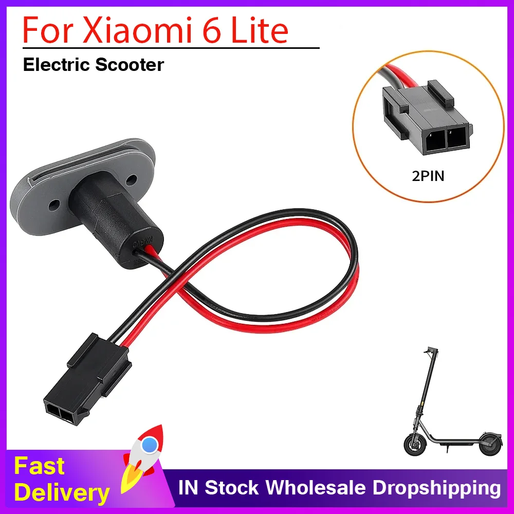 Charging Cable Port with Silicone Cover  Waterproof Cover for Xiaomi 6 Lite Electric Scooter Charging Port Parts Accessories
