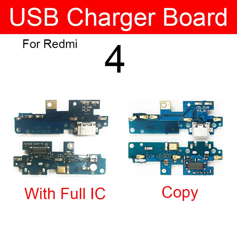 Usb Charging Port Board For Xiaomi Redmi 4 4A 4X 4Pro For Redmi Note 4 4X Pro Usb Plug Flex Ribbon Cable Repair Parts