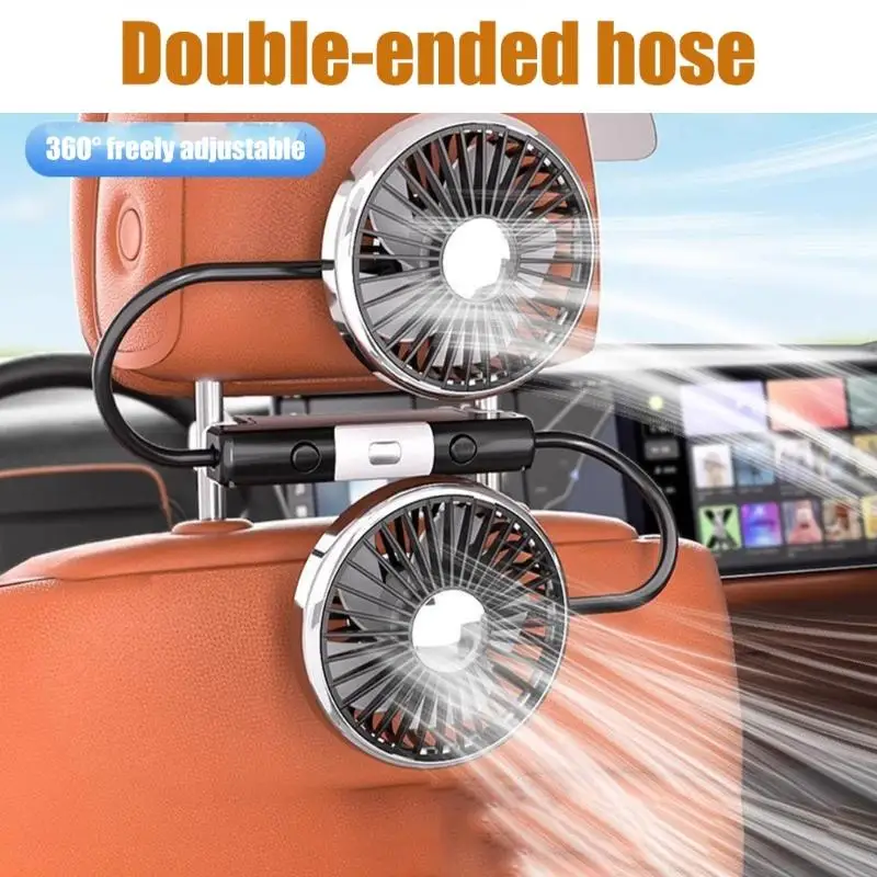 D5BE Rear Cooling Fan with Double Head Design and Flexible Positioning