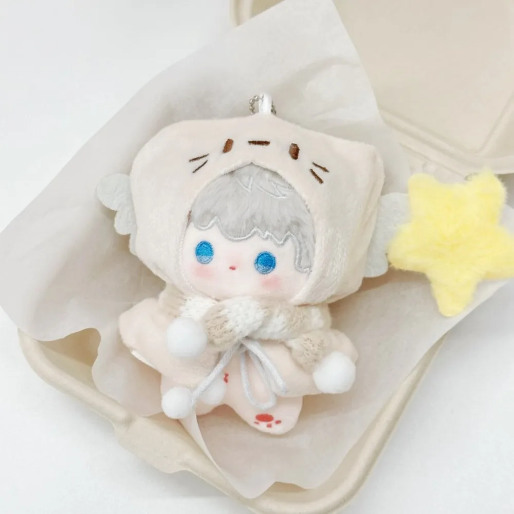 Gatinho manto 10cm roupas de algodão terno cachecol roupas roupa dos desenhos animados bonito vestir-se conjunto presente das crianças