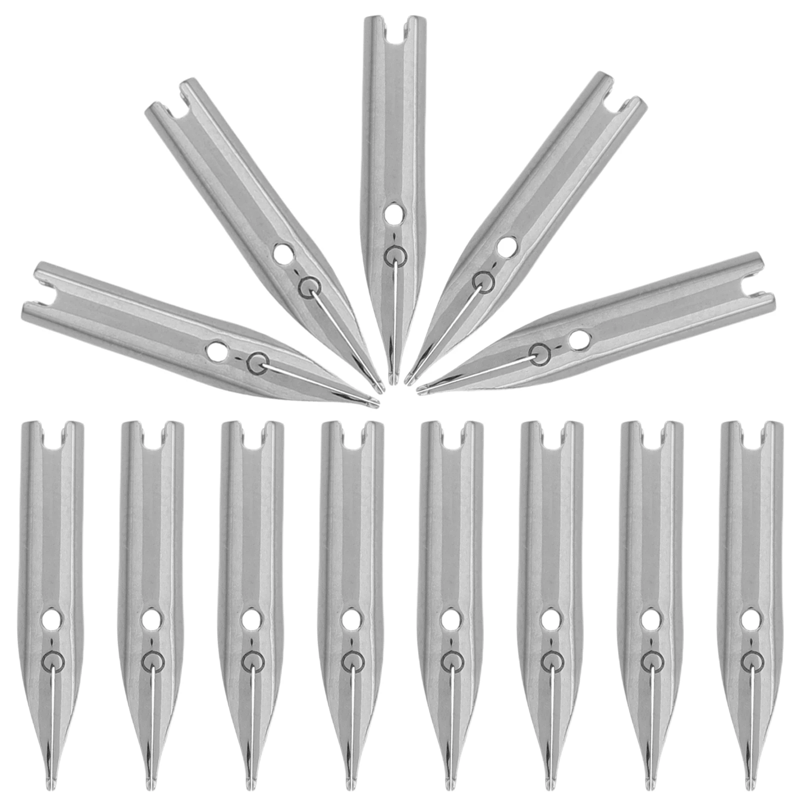 

40pcs Dip Pen Nibs 0.38 0.5mm Fountain Pen Tips Replacement Head Calligraphy Writing Metal Student Painting High Precision
