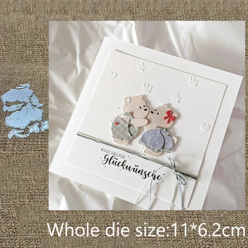 

XL Design Craft Metal stencil mold Cutting Die butterfly bear scrapbook die cut Album Paper Card Craft Embossing