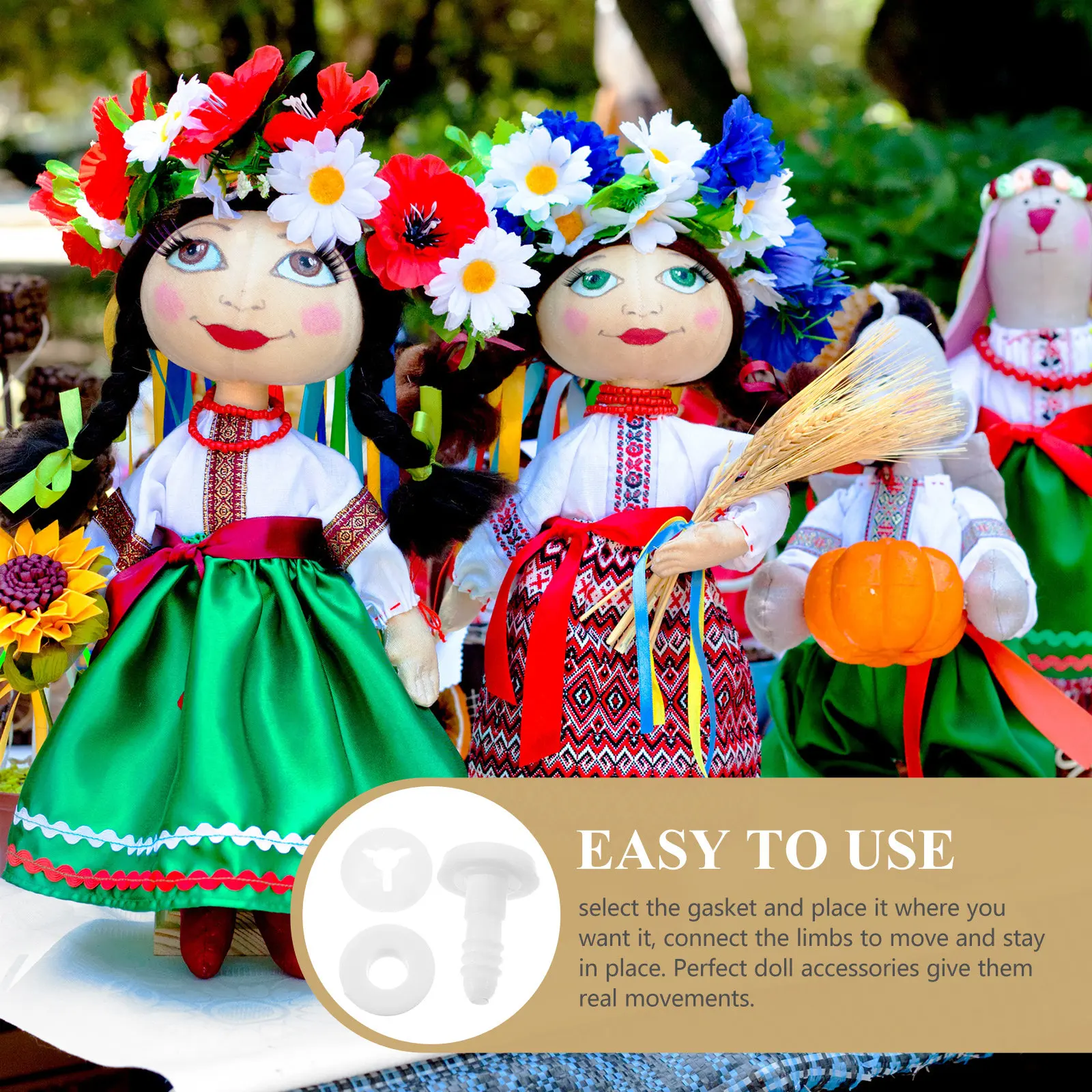 

50 комплектов высококачественных пластиковых шарниров-шайб для изготовления подвижных шарниров для кукол-медведей своими руками, материалы для рукоделия, запасные части