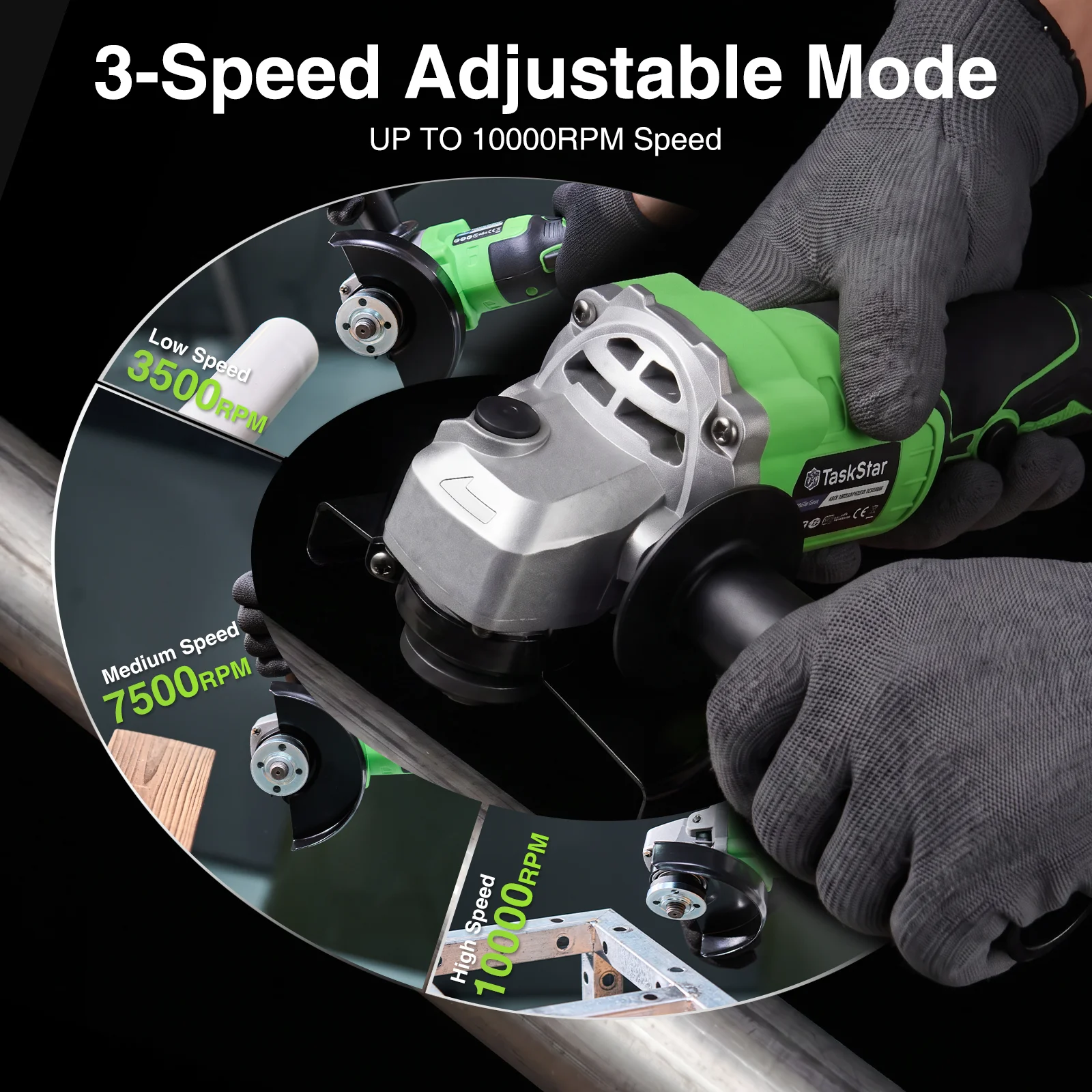 TaskStar 10000 RPM Angle Grind - Power Tools List 评论和价格