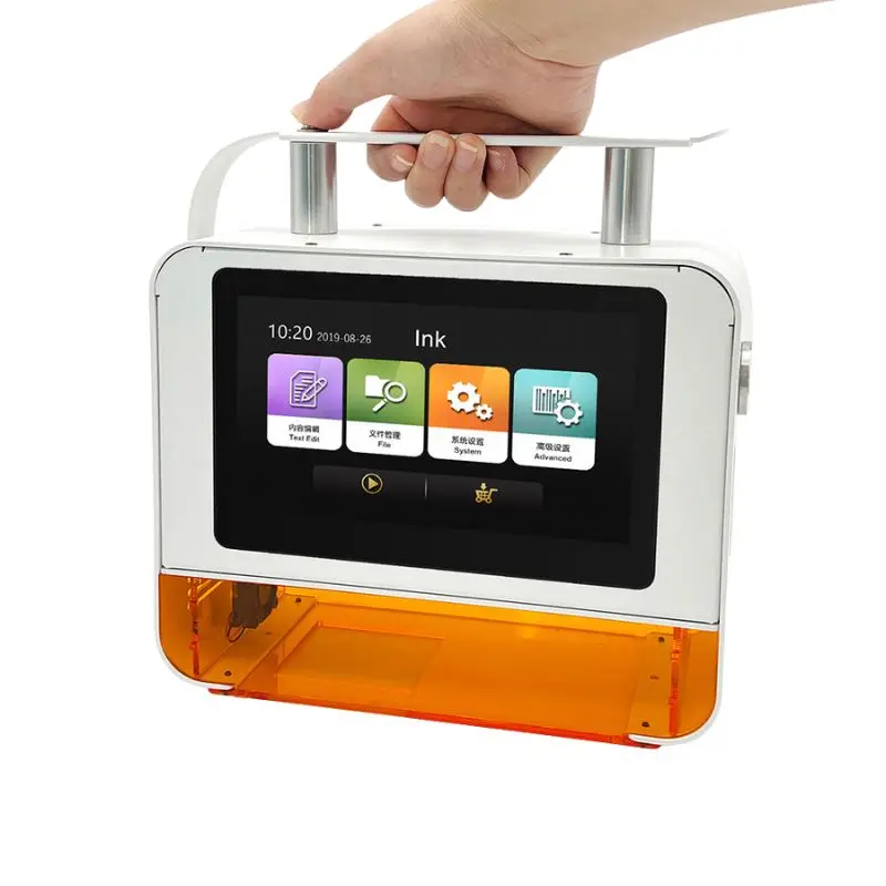 Compact Handheld Marker Portable Coding Device for Commercial Product Date & Logo Printing