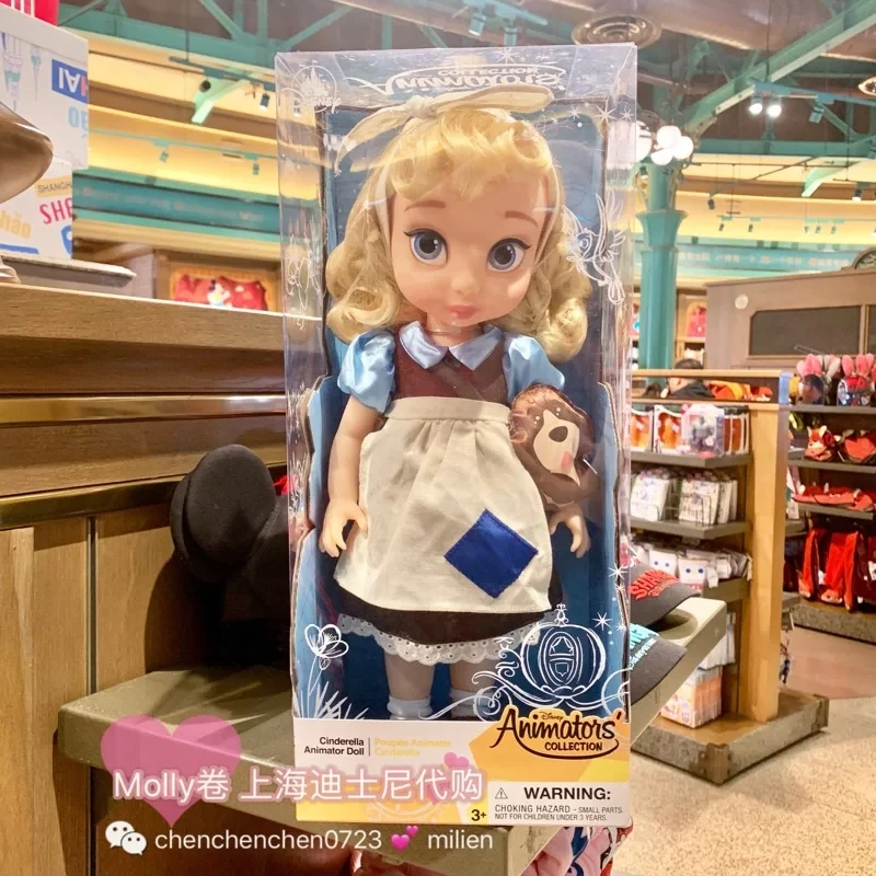 Original Disney Cartoon Princess Collection Salon Doll Long Hair Snow White Frozen Elsa Anna Doll Girl Boxed Kawaii Birthday Gif