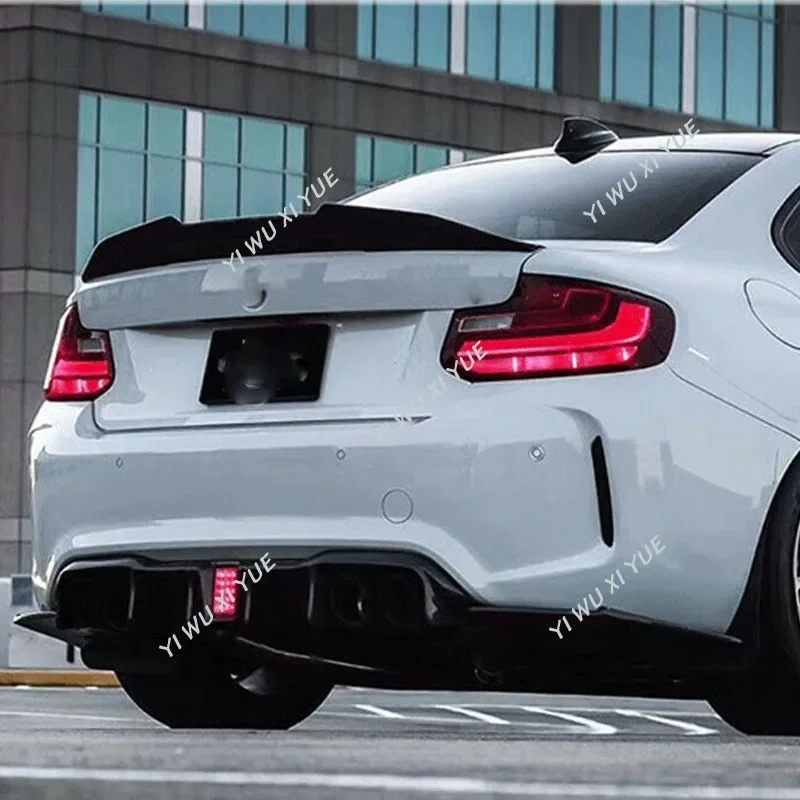 For Bmw F22 F87 M2 218i 220i 225i 228i 230i M 235i M 240i Coupe 2014-2021 PSM Style Rear Roof Lip Spoiler Car Rear Spoiler Wing view 2