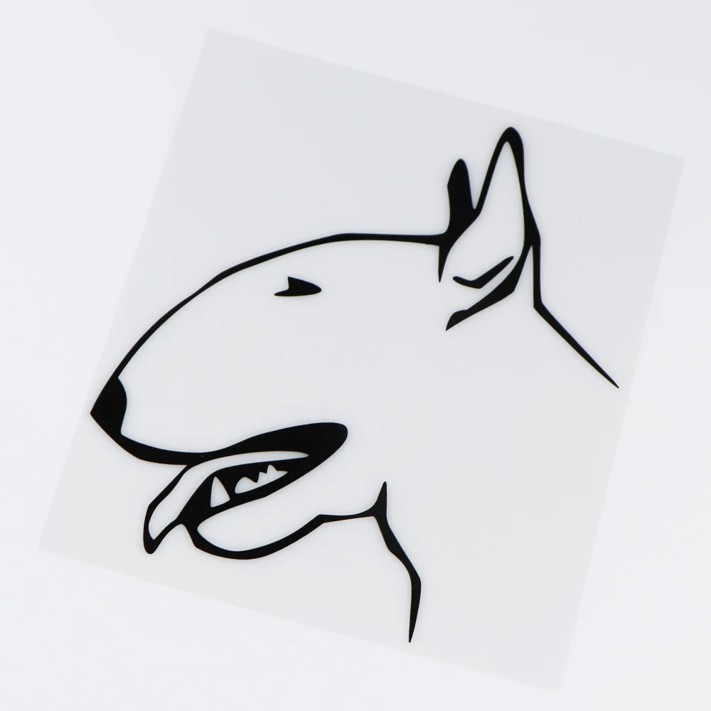 Car Sticker I Love My Bull Terrier Lovely Cartoon Automobiles Motorcycles Exterior Accessories Animal Vinyl Decals,18cm*15.3cm