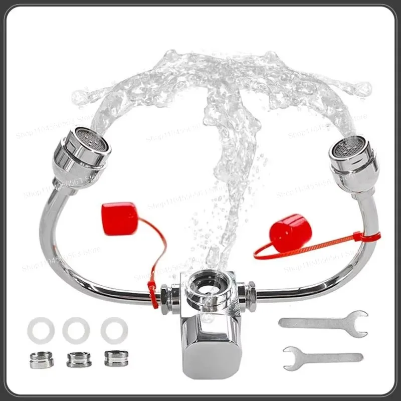Faucet Mount Emergency Eyewash Station Portable Sink Type Eye Flush Unit Industrial Laboratory Safety Eye Wash Station