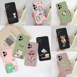 Cartoon Case For Xiaomi Redmi Note 12 Pro Plus 4G 5G Phone Case Soft TPU Cute Matte Cover Coque for Redmi Note12Pro+ Funda Capa