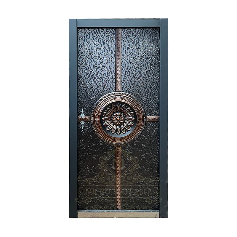 High Quality Aluminum Door Insulated Fire Rated Entry Front Main Security Cast Aluminum Door