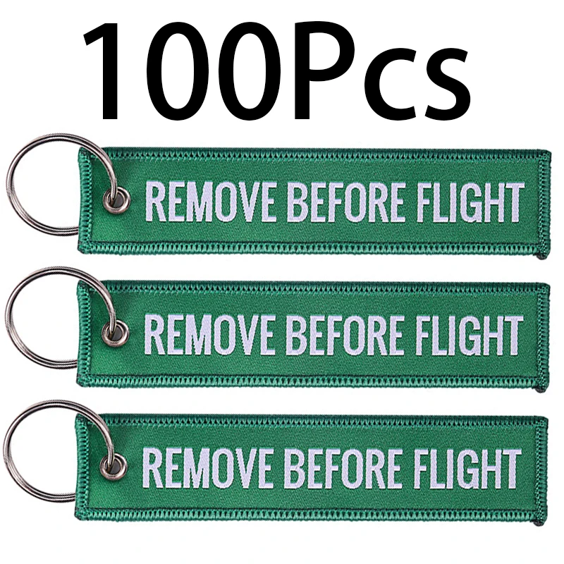 100Pcs Remove Before Flight Key Chain Jewelry Aviation Gift Chaveiro llaveros Important Tag Keychains