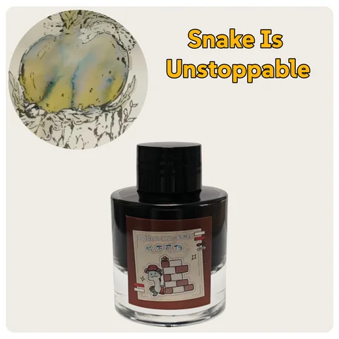 KittyInkpot Ink，Snake Is Unstoppable，Gradient Chromatography Sheen Writing Drawing Ink  35ml