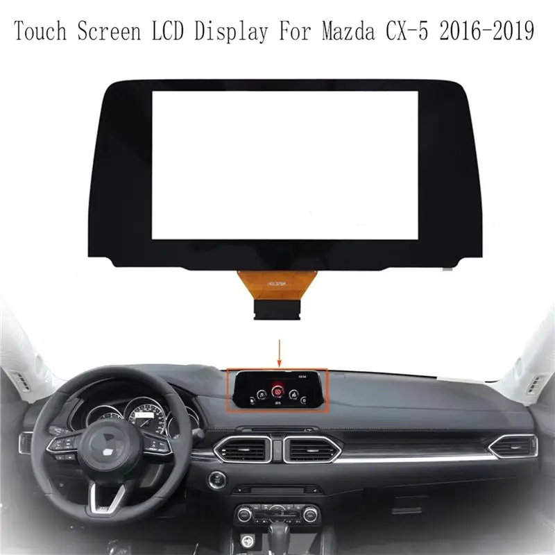 A30F-Car 7Inch Touch Screen Digitizer Monitor Touch Screen LCD Display For Mazda CX-5 2016-2019 Replacement Parts