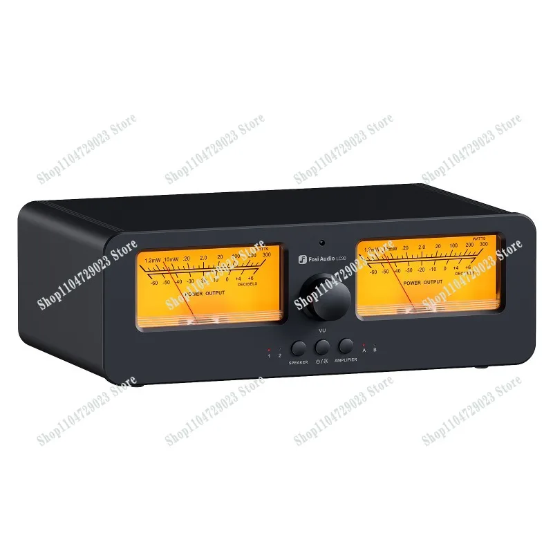 Manufacturer's hot-selling LC30 power amplifier speaker selection switcher audio splitter 2 in 2 out VU table
