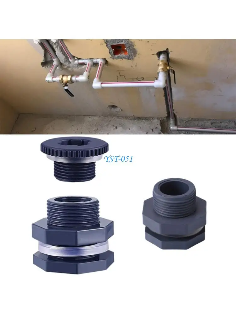 

E15A 5Pcs Water Connector Garden Socket Water Joint Bulkhead Fitting For Aquariums Garden Spigot Adapter Enduring