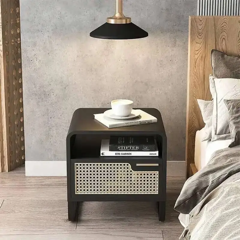 

Modern Narrow Small Simple Minimalist Space Nightstands Organizers Side Table Cute Pretty Makeup Table De Chevet Home Furniture