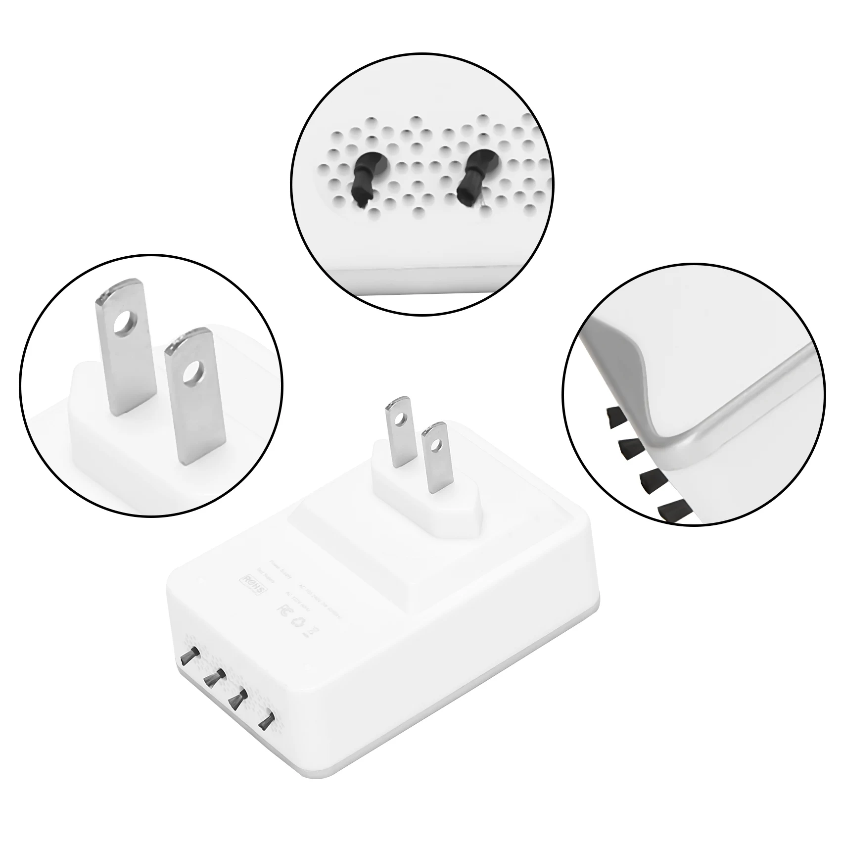 B90B-Pluggable Air Purifier Negative Generator Filterless Ionizer Purifier Clean Allergens,Pollutants,Mold,Odors
