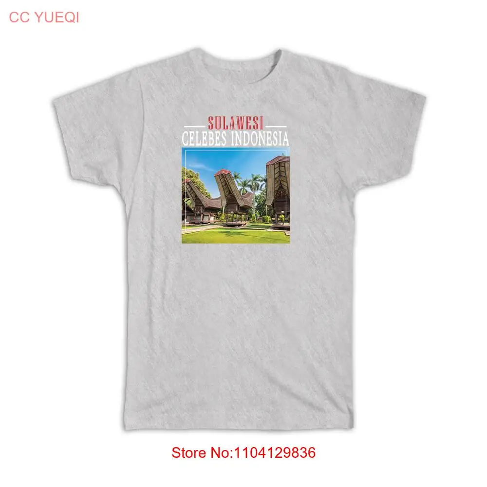 تي شيرت هدية: جرافيك سولاويسي اندونيسيا بافيليون حديقة إندونيسية #1