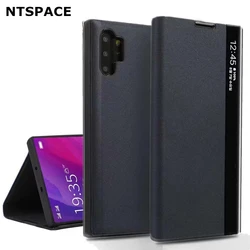 Smart APP Sleep Awake Flip Cover For Samsung Galaxy S26 S25 S24 S23 S22 S21 S20 Note 20 Ultra Plus FE Window View Leather Case