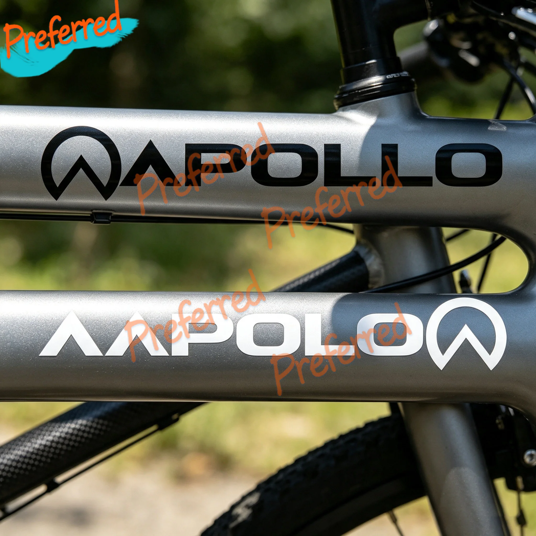 2x Aufkleber APOLLO Bikes Vinyl Decals Stickers Mountain Bike Cycling Car Trucker Die Cut - Customizable in Any Sticker Size