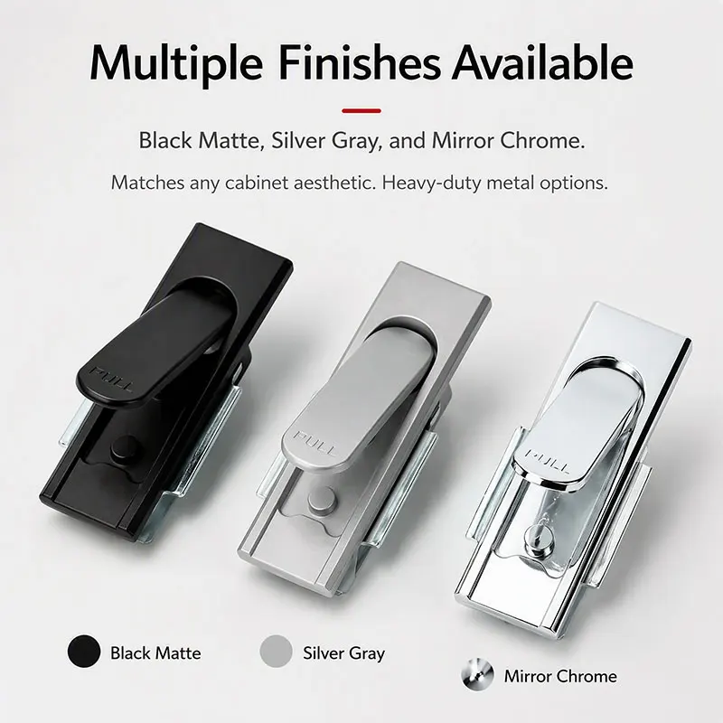 1/2/4PCS MS717-1 Switchgear Door/zinc Alloy Flat/equipment Lock Black Electrical Cabinet Door/flat Lock MS717-2 Handle Cam Lock