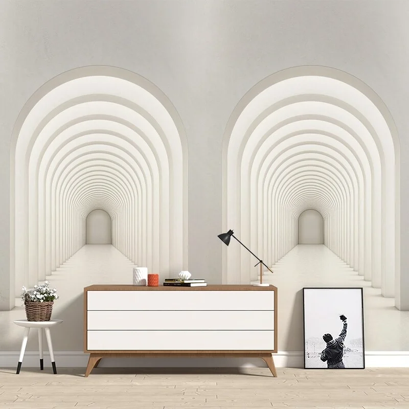 Customized wallpaper simple office wallpaper extended space Geometry mural coffee shop hotel background decoration 3d wallpaper