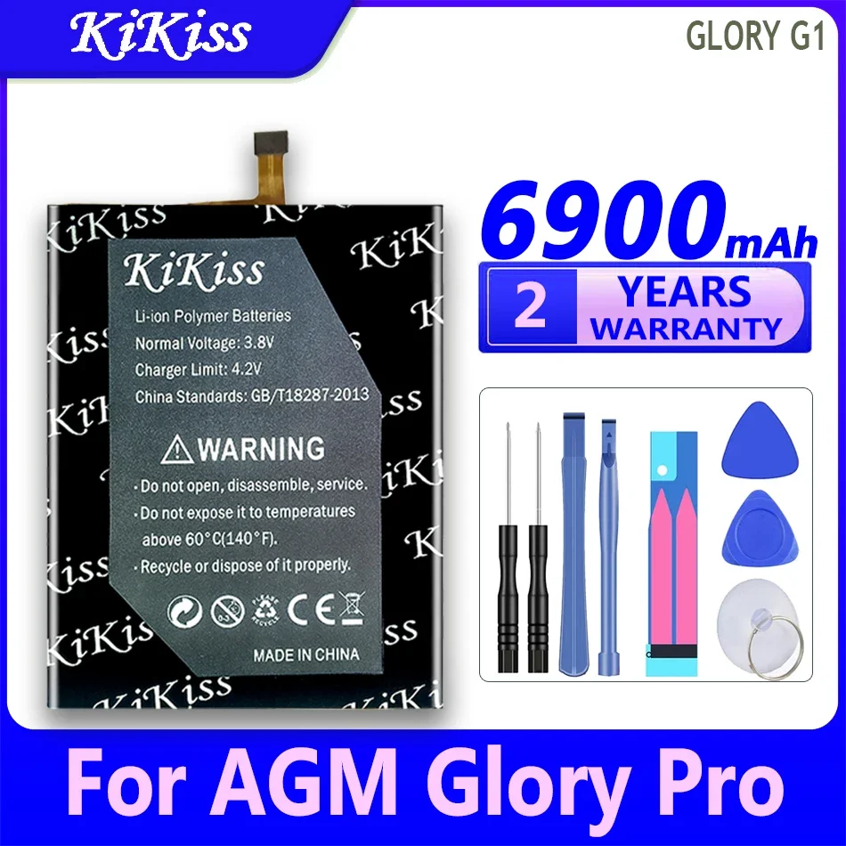 

Сменный аккумулятор KiKiss 6900 мАч для AGM Glory G1 / Glory SE / Glory Pro