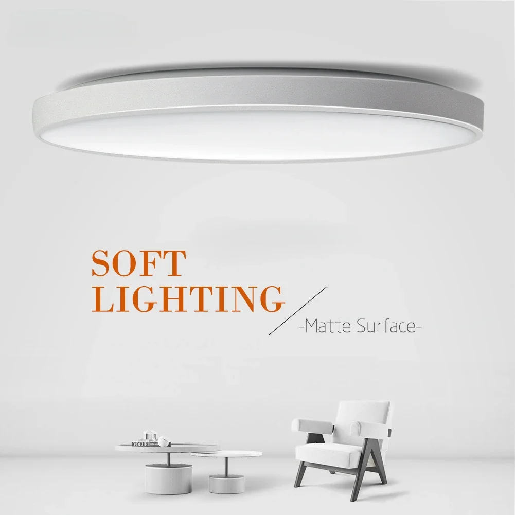

Ultrathin Ceiling lamp Matte Soft Ceiling Light Fixture Chandelier for LivingRoom Decor Modern Indoor LED Light for Home Bedroom