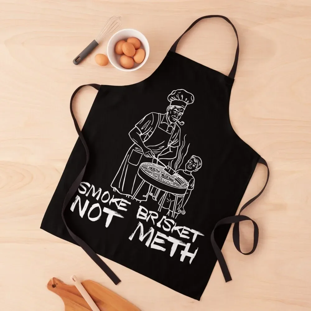 

Smoke Brisket Not Meth Apron Home Utensils Hairdressing Hairdresser Accessories For Women Apron