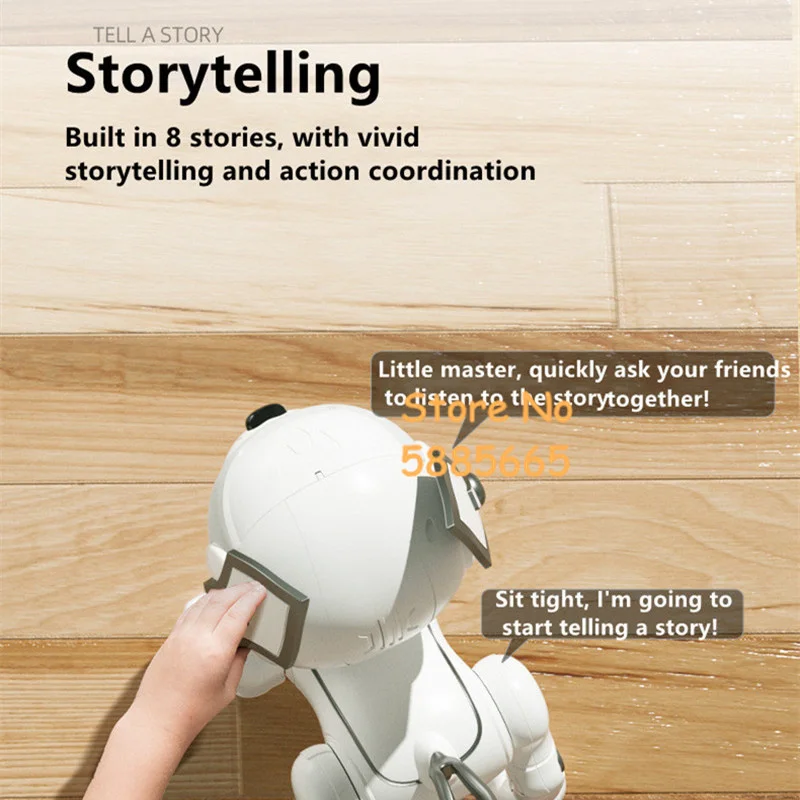 Elektryczny pies robot sterowany pilotem, uroczy, wykonywający akrobacje, obrót o 360 stopni °   Obrotowy, chłodzący, świetlisty, z kółkami, sterowany zdalnie, maszyna do wczesnej edukacji, pies