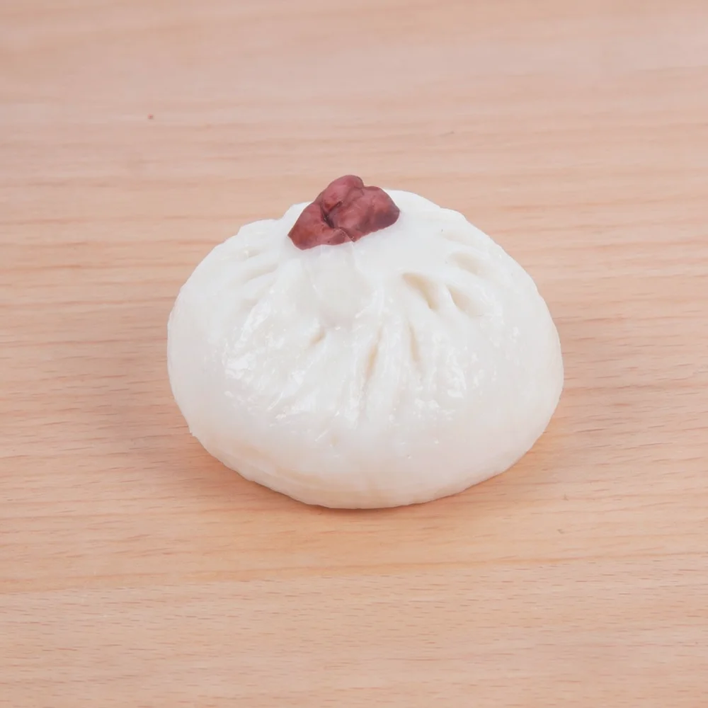 Cute Bun Pendant Keyring Creative Simulation Food Keychain Funny Snack Bag Accessory For Daily Use Or Gift Giving