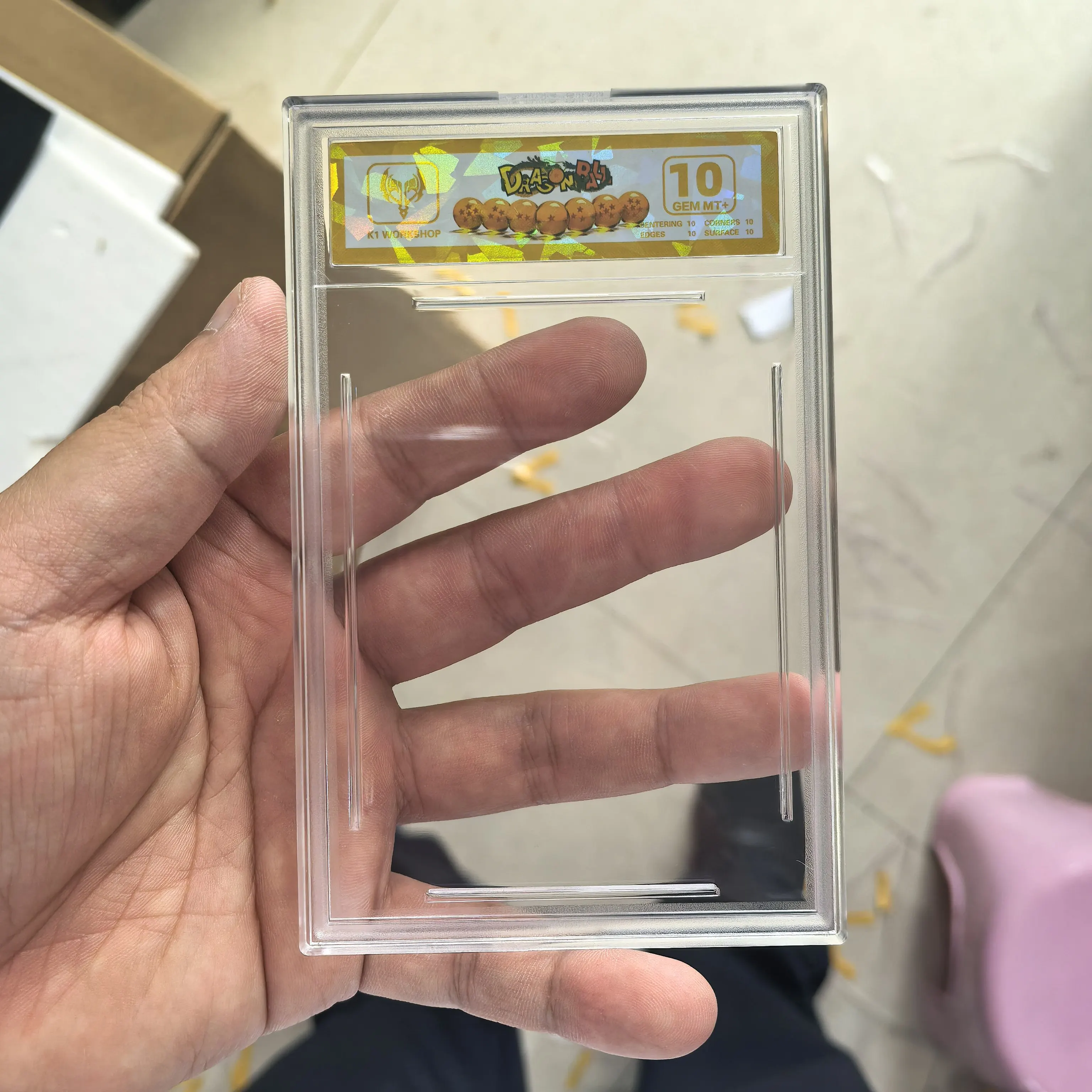 DIY Custom 10-Point Card Grading Slab