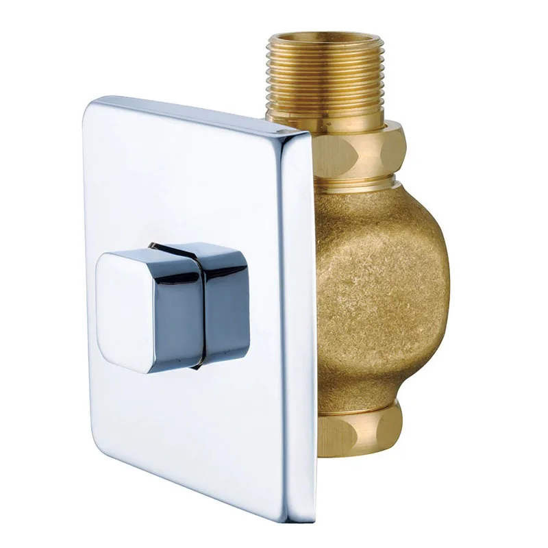Full Brass Material Concealed Time Delay Flush Valve For Toilet
