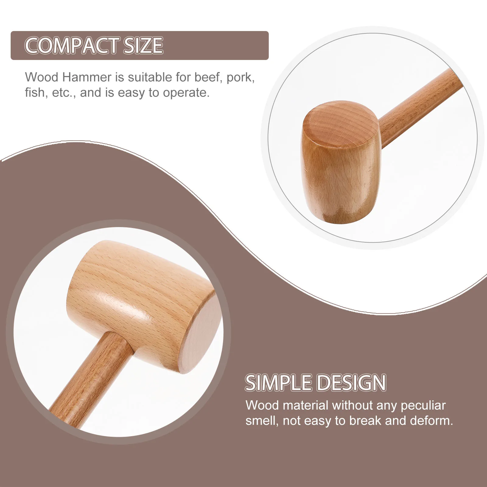

8pcs Mini Wooden Kitchen Tool Kids Toys Montessori Practical Hammering Child Easy Clean Operate Long Life Corrosion
