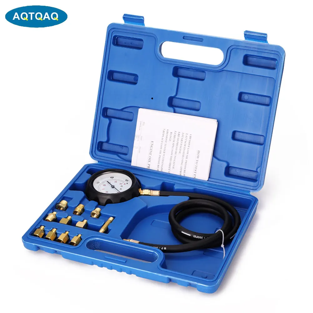 High Performance Automatic Transmission Engine Oil Pressure Tester Gauge Diagnostic Test Kit 0-500psi(Automatic Transmission