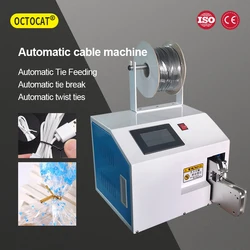 3-28mm Seim-Automatic Wire tying Machine 15-40mm Power Data Wire Tying Line Lollipop Hanger Gold Wire Binding Machine