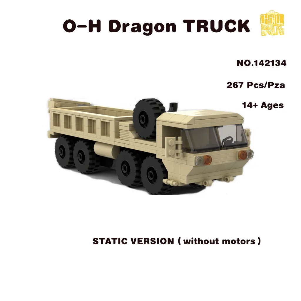 

MOC-142134 O-H Dragon TRUCK Model With PDF Drawings Building Blocks Bricks Kids DIY Toys Birthday Christmas Gifts