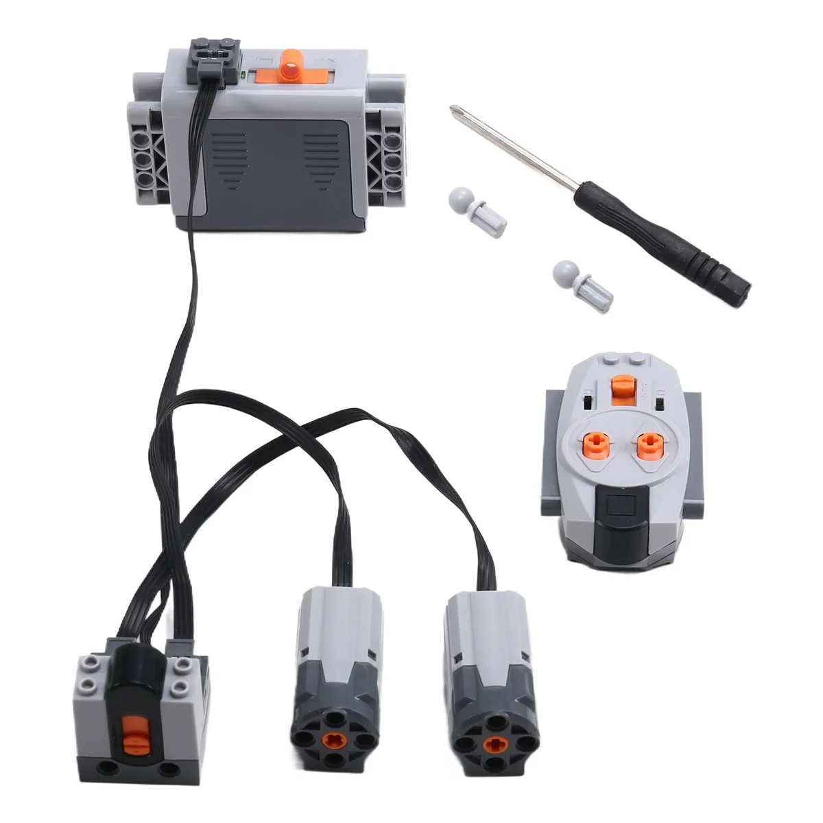 AM-5PCS Power Functions Motor Set M Motor AA Battery Box IR Remote Control IR Receiver Building Blocks