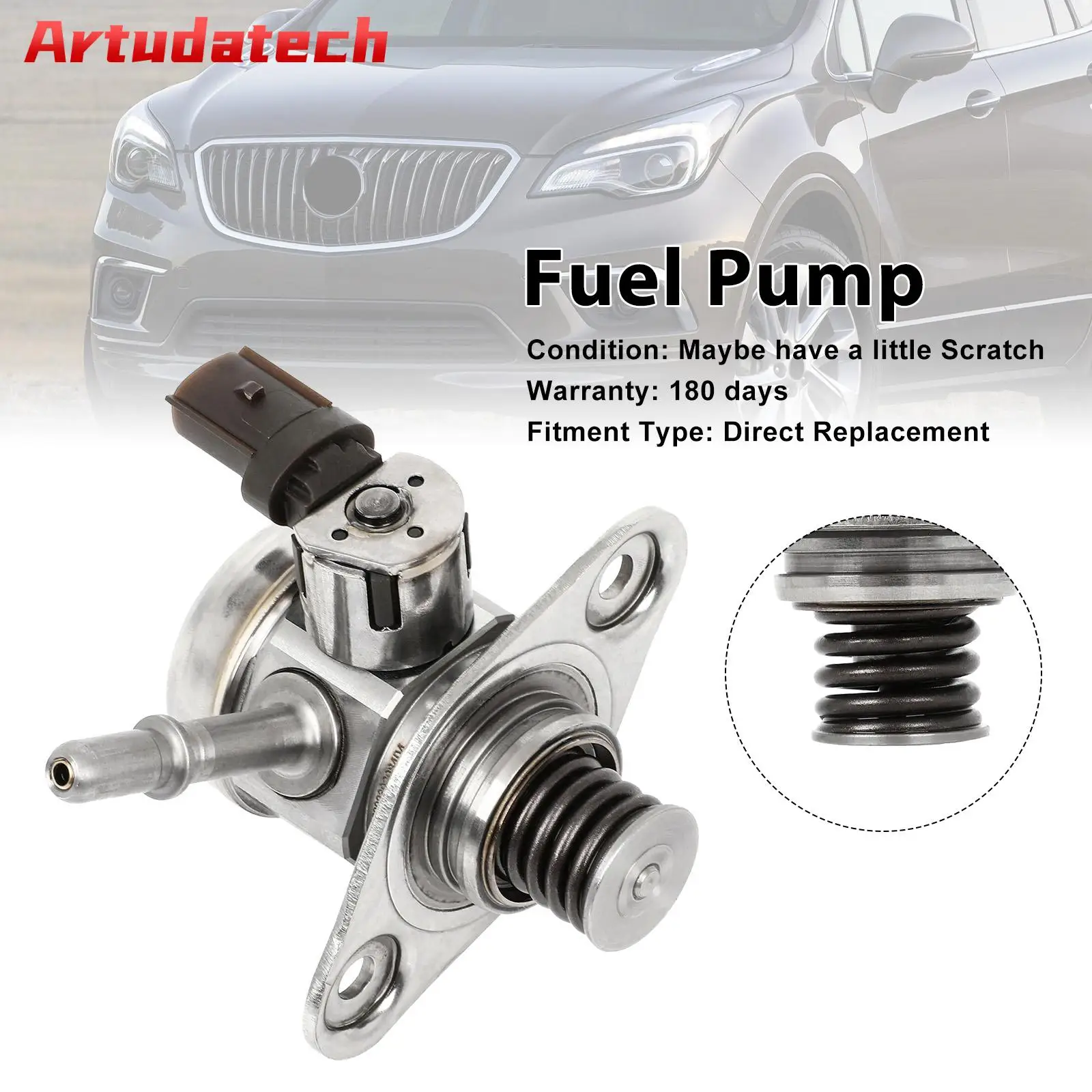 

Artudatech High Pressure Fuel Pump 12651367 Fit for Chevy Malibu 2016-2020 Fit for Canyon 2015-2021 12672144 12674771 12676413