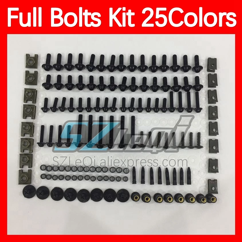 Fairing Bolts Full Screw Kit For KAWASAKI NINJA ZX14 R ZX 14R 14 R ZX-14R ZX14R 06 07 08 09 10 11 Body Bolt Screws Nuts 268ps