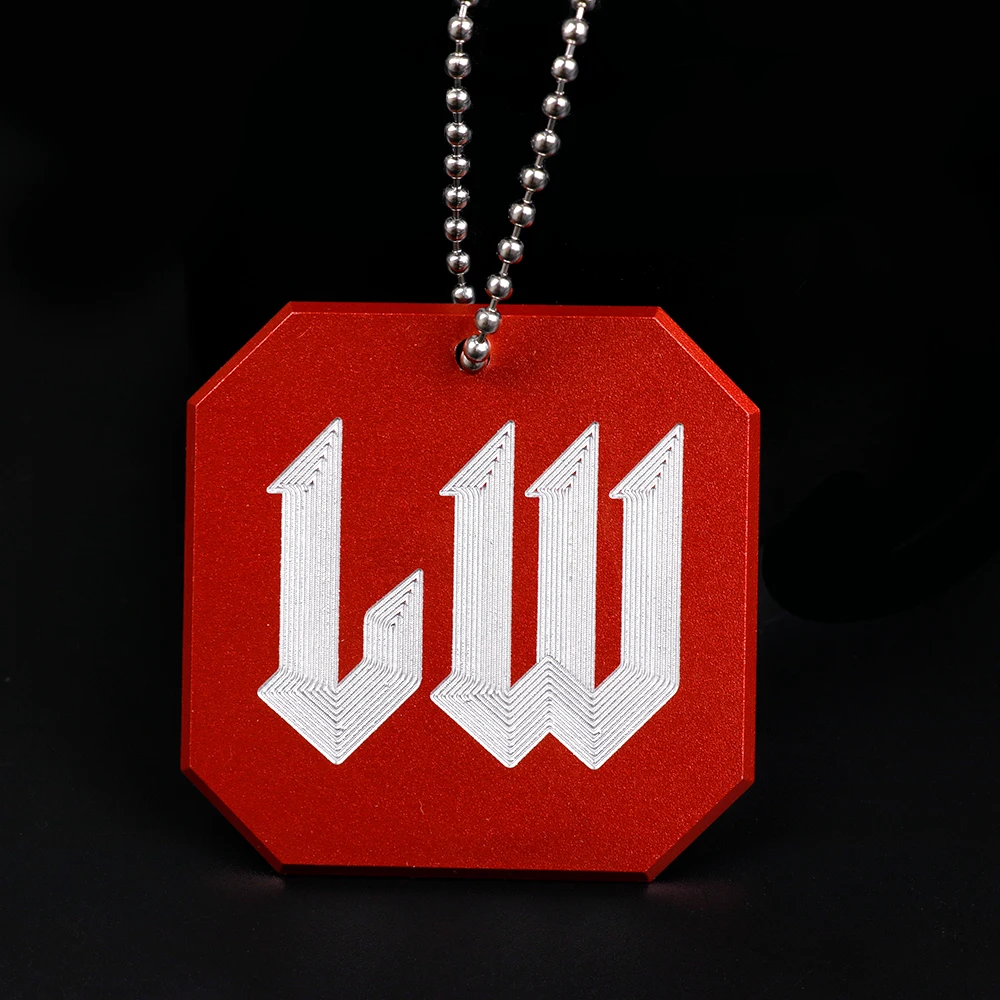 LW Emblem Auto Schaltknauf Tag Schlüsselanhänger Innenraum Metallabzeichen