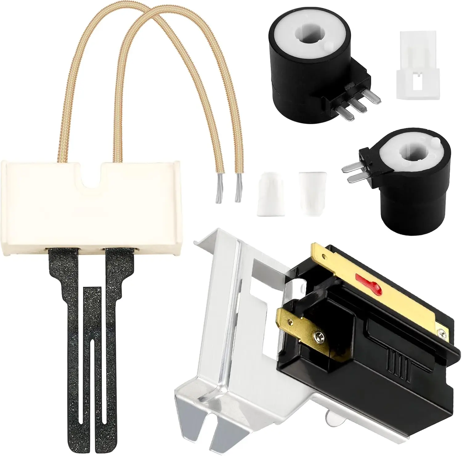 Dryer Repair Kit Contains 279311 Igniter 279834 Gas Valve Coil 338906 Flame Sensor Fit  Gas Dryers