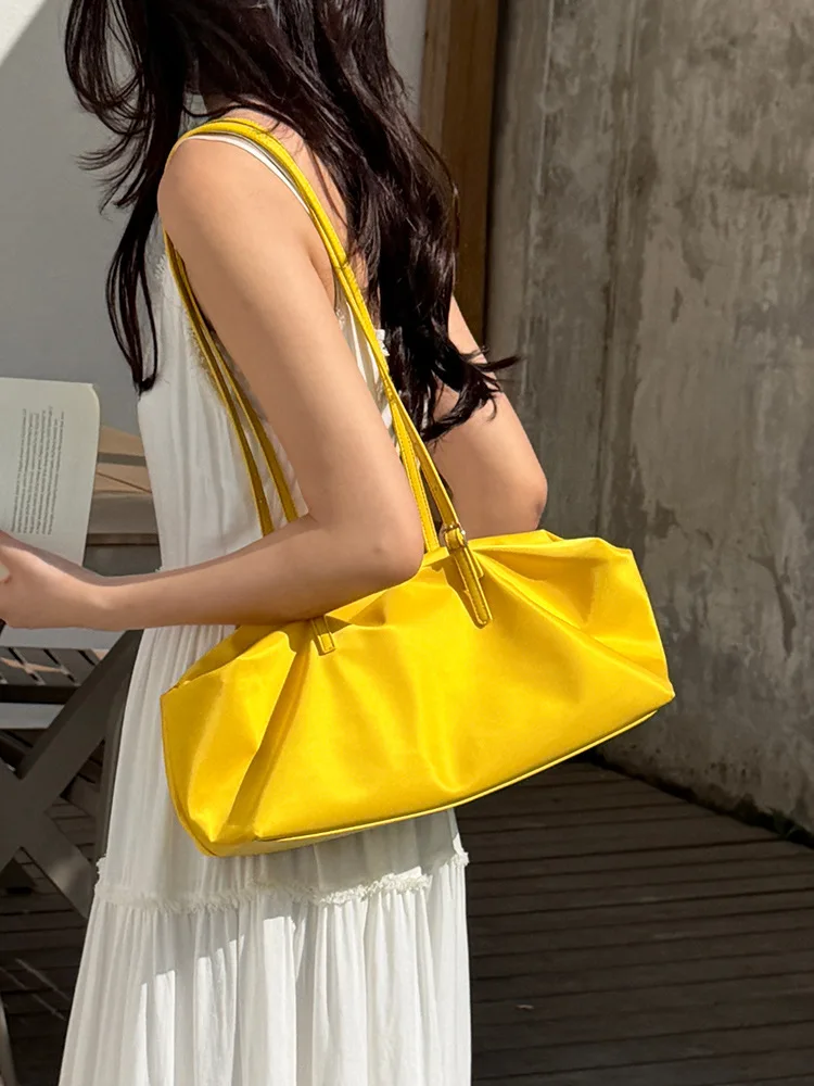 

FIRMRANCH 2026 Summer New Dopamine Color Large Capacity Lazy Lightweight Oxford Cloth Long Handle Women's Shoulder Bag Tote