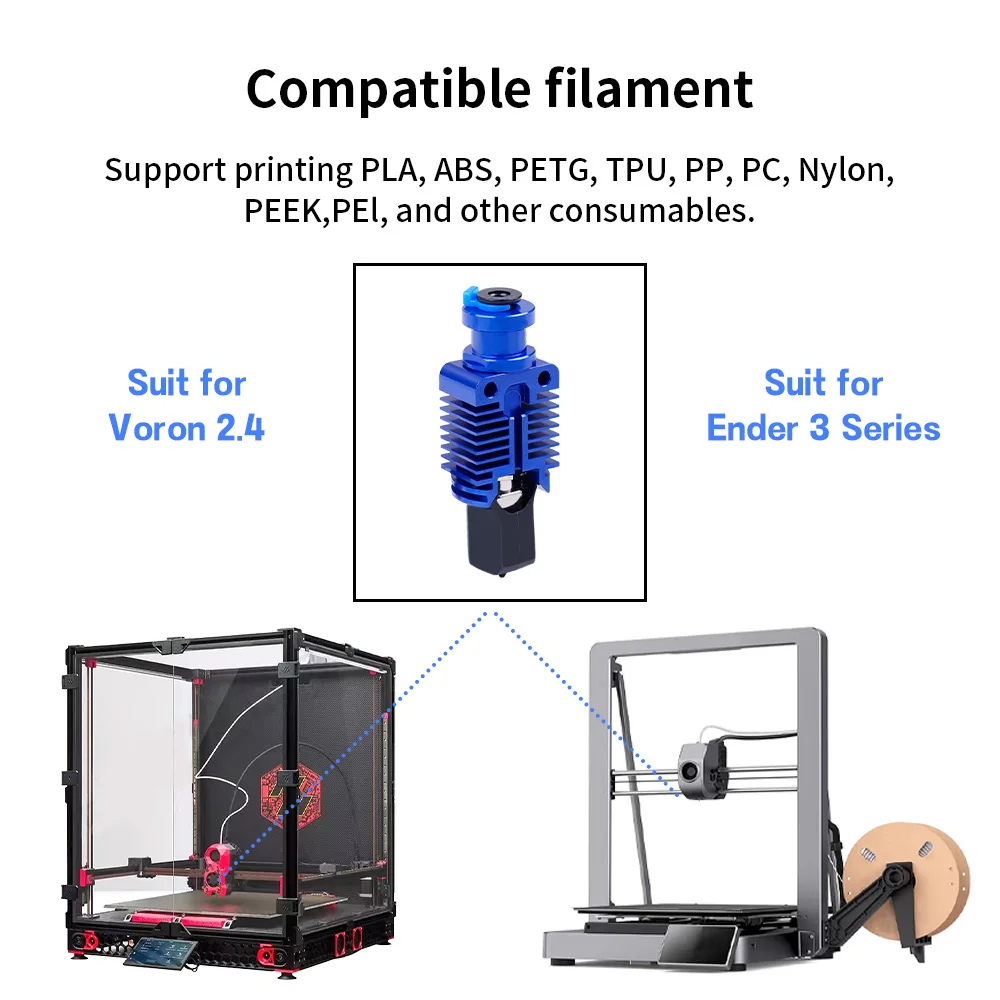 NEW Upgrade Hotend Kit High Speed Print Head Fast Printing For Ender 3/CR10/VORON 2.4 Hi-End Extruder J-head for Ender 3 V2 CR10