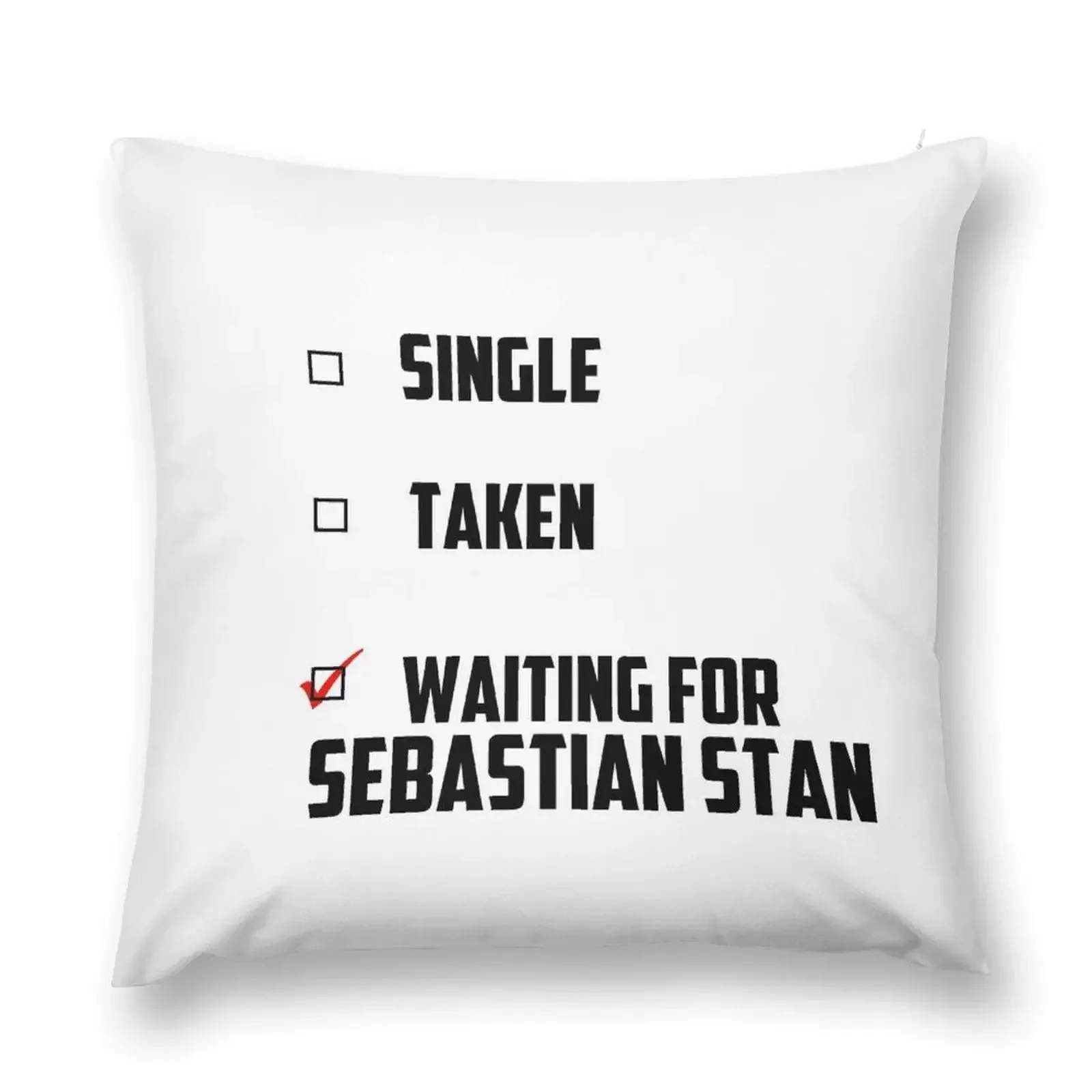 Waiting For Sebastian Stan Throw Pillow Pillow Decor Luxury Cushion Cover pillow