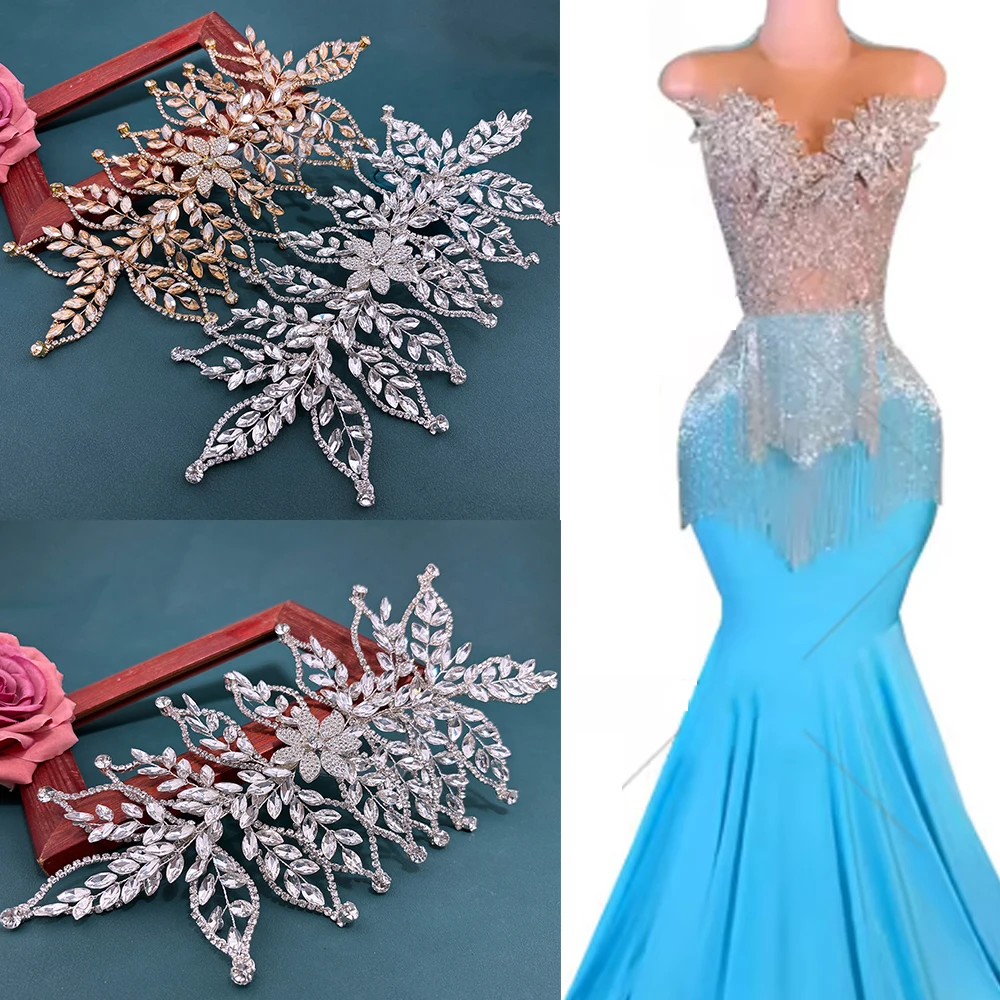 dz301-3d-wire-rhinestone-accessory-head-band-applique-pack-for-wedding-decoration-champagne-crystal-bridal-hair-accessories
